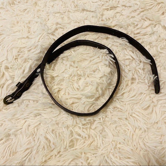 Classic Brown Brass Skinny Belt Size Small Fits from 24 1/2” up to 28 1/2” - Picture 4 of 7